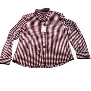 Cactus Man Ricky Singh Gingham Button Down Shirt Men's L 42 Tech Stretch